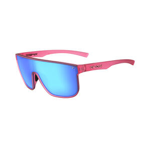 TIFOSI SANCTUM XL SUNGLASSES MATTE CRYSTAL PINK WITH SKY BLUE MIRROR LENS