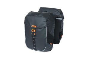 BASIL MILES TARPAULIN DOUBLE BAG, MIK 2.0, 34L, BLACK ORANGE