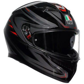 AGV K3 HELMET [SYTH BLACK/RED]