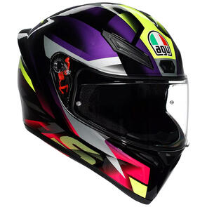 AGV K1 S HELMET [FASTLAP BLACK/PURPLE/PINK]