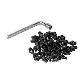 FUNN 6MM 50PCS OF PEDAL PINS TO SUIT MAMBA, RIPPER AND PYTHON, M4X6MM, WITH INCLUDED 4MM SOCKET WRENCH BLACK