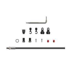 SRAM DISC BRAKE HYDRAULIC HOSE KIT - THREADED INLINE CRIMP 2000MM BLACK (INCLUDES CRIMP, FITTINGS) - ELIXIR 5 / 7 / 9 /