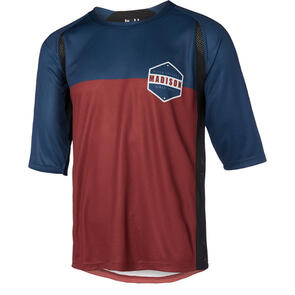 MADISON ALPINE 3/4 SLEEVE JERSEY INK NAVY / ANDORRA GREY