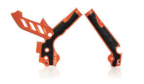 ACERBIS 17813.010 X-GRIP FRAME GUARDS ORANGE/BLACK KTM ACERBIS