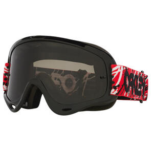 OAKLEY O-FRAME MX GOGGLE RED EDDIE W/ DARK GREY LENS