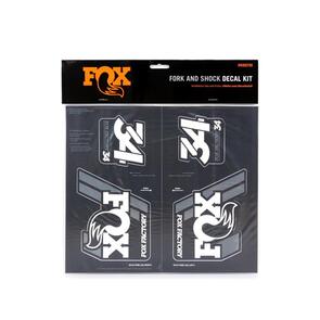 FOX DECAL 2019 AM HERITAGE FORK & SHOCK KIT - WHITE
