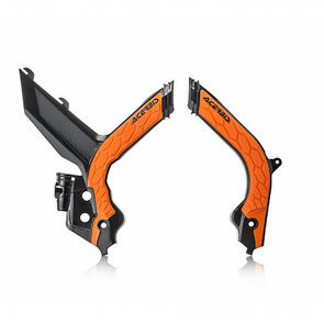 ACERBIS 23599.313 X-GRIP FRAME GUARDS BLACK/ORANGE KTM ACERBIS