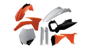 ACERBIS FULL PLASTIC KIT KTM SXF ORIGINAL ORANGE BLACK WHITE