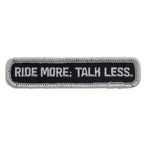 BILTWELL PATCH 3.5" [TALK LESS BLACK/GREY] 8.9CM