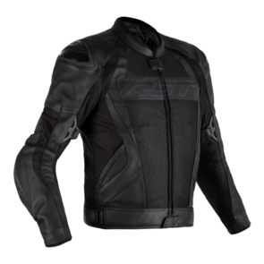 RST TRACTECH EVO MESH CE LEATHER JACKET [BLACK]