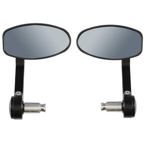 REVOLUTION BAR END/CLAMP ON MIRRORS STEALTH CNC (PAIR) REVOLUTION