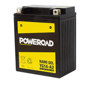 POWEROAD YG14-A2 NONDG NANOGEL BATTERY YTX14AHBS YB14AA1/2