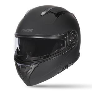 M2R COMPASS 2 MATTE BLACK ADULT MODULAR HELMET