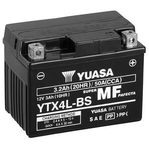 YUASA YTX4L-BS NON-DG FACTORY SEALED BATTERY