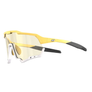 MAGIC SHINE MORPHER EYEWEAR - PHOTOCHROMIC CAT1-CAT3 - WHITE/YELLOW FRAME - GOLD LENS