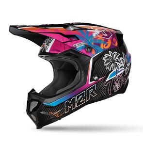 M2R X4 EVO CARBON PACIFIC PC-10 BLK/MULTI ADULT MX/OFFROAD HELMET