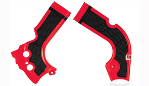 ACERBIS 17573.110 X-GRIP FRAME GUARDS RED/BLACK CRF250/450R 14-17/13-16 ACERBIS