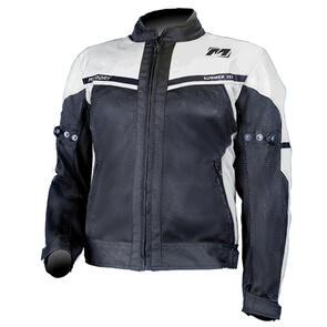 MOTODRY SUMMER VENT JACKET WHITE/BLACK