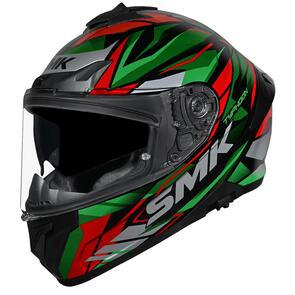 SMK TYPHOON HELMET RIVAL MATTE BLK/GRN/RED