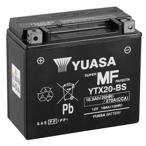 YUASA YTX20-BS NON-DG FACTORY SEALED BATTERY