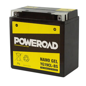 POWEROAD YG19CL-BS NON-DG NANO GEL BATTERY REPLACES YB16CLB