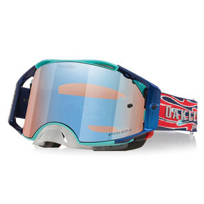 OAKLEY AIRBRAKE MX GOGGLE TLD BLUE W/ PRIZM SAPPHIRE LENS OAKLEY