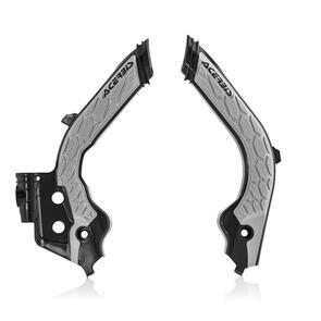 ACERBIS X-GRIP FRAME GUARDS BLACK/GREY HUSQVARNA/GAS GAS ACERBIS