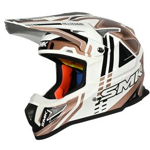 SMK ALLTERRA MX HELMET X-SPRINT MATT WHT/ORG/BLK
