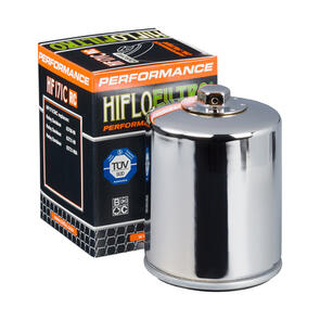 HIFLO HF171CRC CHROME PERFORMANCE OIL FILTER TUV APPROVED HIFLO