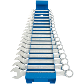 UNIOR 125/1MS SET OF COMBINATION WRENCHES, SHORT TYPE : 6, 7, 8, 9, 10, 11, 12, 13, 14, 15, 16, 17, 18, 19, 20, 21, 22