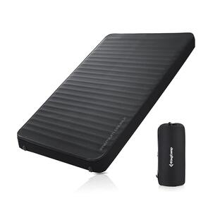 KINGCAMP LUXURY 3D DOUBLE SELF INFLATING MAT BLACK