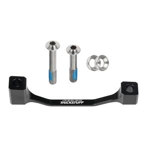 TRICKSTUFF ADAPTER POST MOUNT 23 BLACK, TITANIUM BOLTS