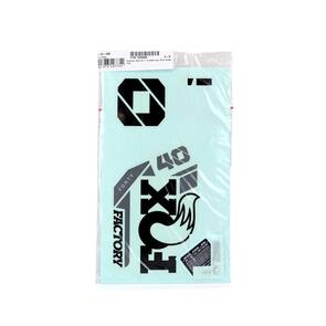 FOX DECAL KIT 2025 40 F-S BLK LOGO SHINY ORANGE FORK