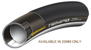 CONTINENTAL CONTI. TUBULAR TEMPO2 TRACK 22MM_BLACK CHILLI