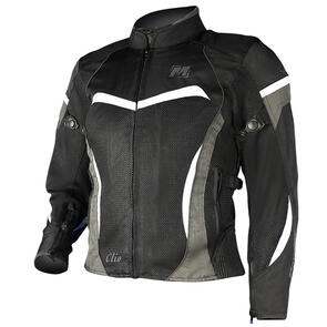 MOTODRY WOMENS CLIO JACKET BLACK/WHITE