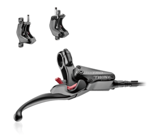 TEKTRO AURIGA TWIN+(HD-T745) BRAKESET, RH LEVER WITH STANDARD + MIRROR CALIPERS