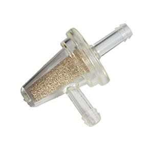 VISU ANGLED 1/4 INCH 90DEG FUEL FILTER W/ POROUS BRONZE VISU