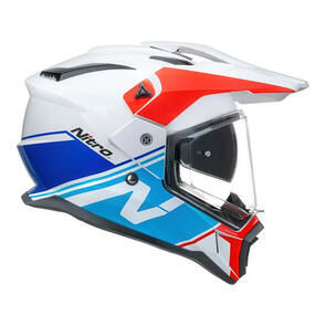 NITRO MX780 ADVENTURE HELMET WHITE/BLUE/RED