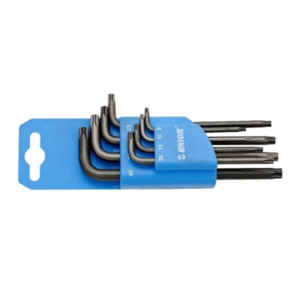 UNIOR 220/7TXPH SET OF WRENCHES WITH TX PROFILE IN PLASTIC CLIP