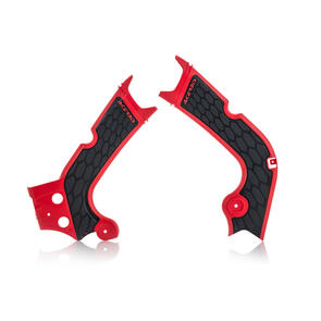 ACERBIS 22386.110 X-GRIP FRAME GUARDS RED/BLACK CRF250/450R 18-19/17/18 ACERBIS