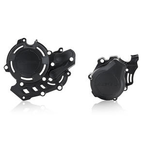 ACERBIS 23674.090 X-POWER ENGINE CASE COVER KIT BLACK KTM/HUSQ./GAS GAS 20-23 ACERBIS