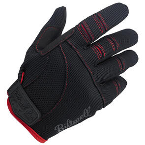 BILTWELL MOTO TEXTILE GLOVE [BLACK/RED]