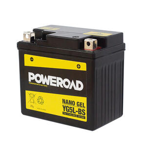 POWEROAD YG5L-BS NON-DG NANO GEL BATTERY POWEROAD. ALT: YTX5LBS ^