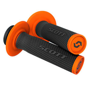 SCOTT GRIPS SX II LOCK ON + CAM SET BLACK/ORANGE