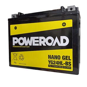 POWEROAD YG24HL-BS NON-DG NANO GEL BATTERY ALT: EYTX24HLBS YTX24HL-BS