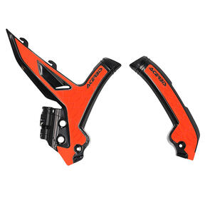 ACERBIS 25245.313 X-GRIP FRAME GUARDS BLACK/ORANGE KTM ACERBIS