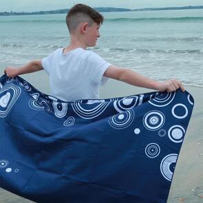 SWIM-DRY SEA BREEZE TOWEL CIRCLE NAVY