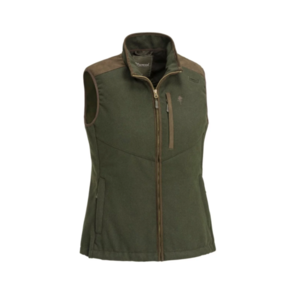 PINEWOOD NYDALA WOMENS WOOL VEST MOSS GREEN