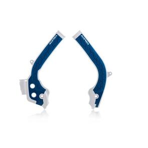 ACERBIS 21726.232 X-GRIP FRAME GUARDS WHITE/BLUE HUSQVARNA/KTM ACERBIS