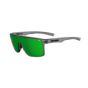 TIFOSI SANCTUM SUNGLASSES CRYSTAL SMOKE, WITH GREEN MIRROR POLARIZED LENS